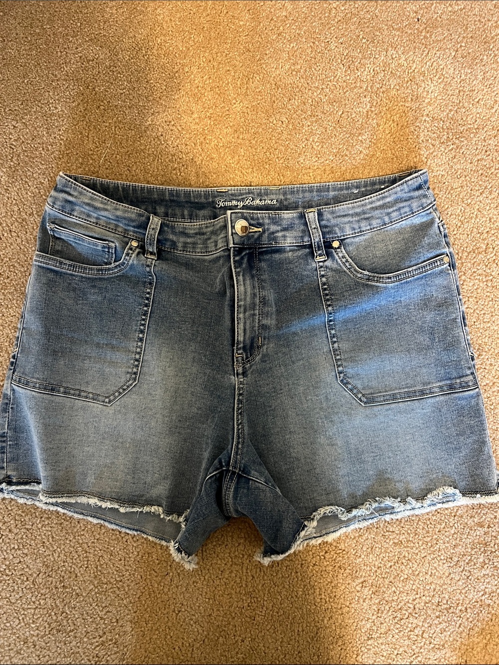 Tommy Bahama Barclay Indigo Light Blue Denim Shorts NWOT
